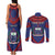 Personalised FAST Party Samoa Couples Matching Tank Maxi Dress and Long Sleeve Button Shirt Samoan Coat Of Arms Ulafala Style