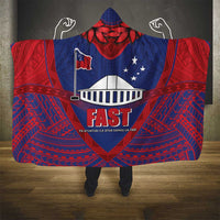 FAST Party Samoa Hooded Blanket Samoan Coat Of Arms Ulafala Style LT05 - Polynesian Pride