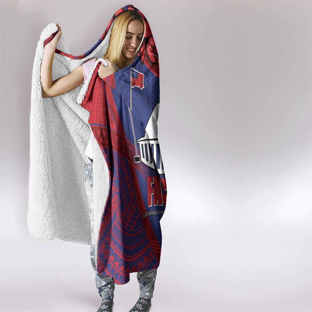 FAST Party Samoa Hooded Blanket Samoan Coat Of Arms Ulafala Style LT05 - Polynesian Pride