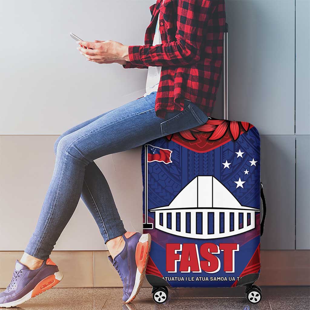 FAST Party Samoa Luggage Cover Samoan Coat Of Arms Ulafala Style LT05 - Polynesian Pride