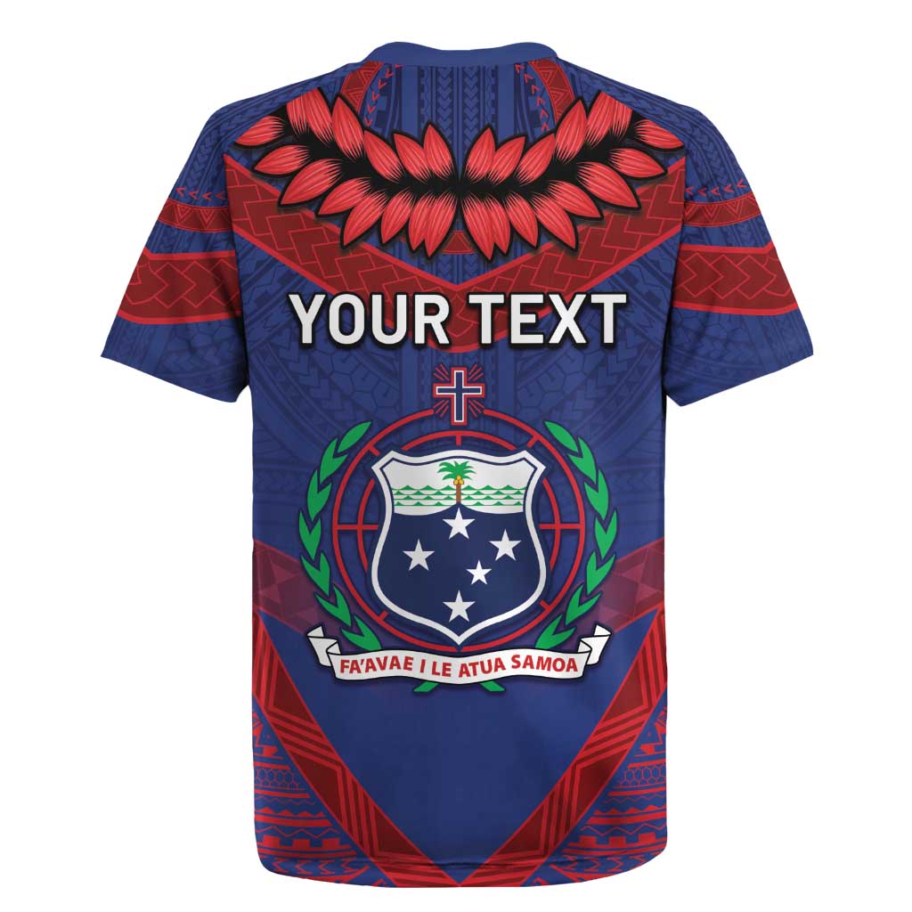 Personalised FAST Party Samoa Rugby Jersey Samoan Coat Of Arms Ulafala Style LT05 - Polynesian Pride