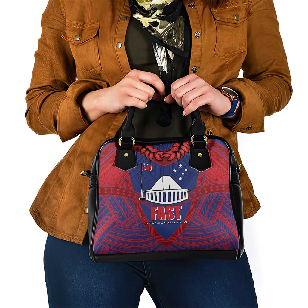 FAST Party Samoa Shoulder Handbag Samoan Coat Of Arms Ulafala Style LT05 - Polynesian Pride