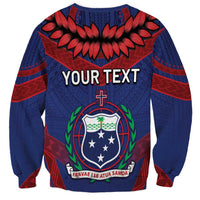 Personalised FAST Party Samoa Sweatshirt Samoan Coat Of Arms Ulafala Style LT05 - Polynesian Pride