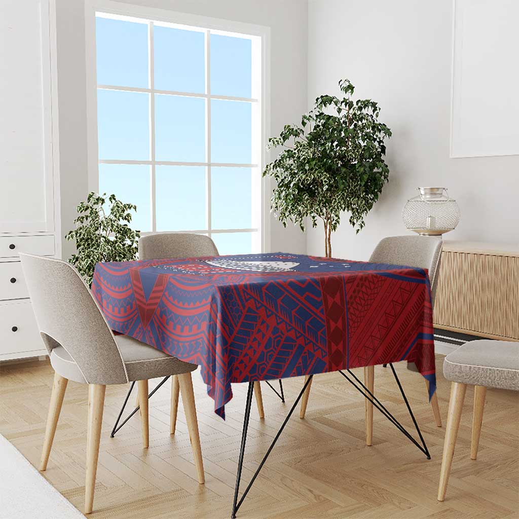 FAST Party Samoa Tablecloth Samoan Coat Of Arms Ulafala Style LT05 - Polynesian Pride