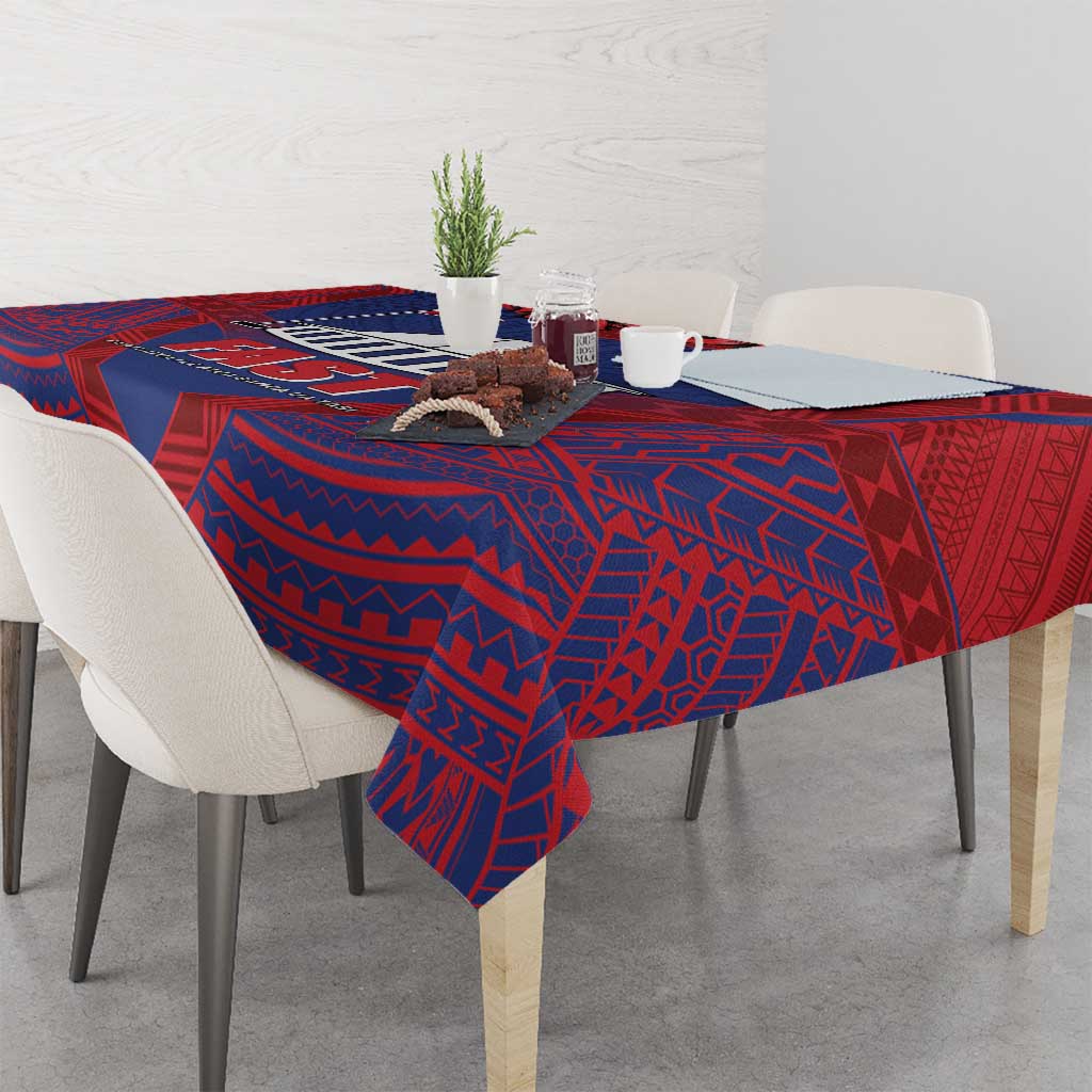 FAST Party Samoa Tablecloth Samoan Coat Of Arms Ulafala Style LT05 - Polynesian Pride