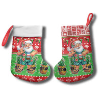 Mele Kalikimaka Hawaii Christmas Stocking Funny Santa 67 Gen Alpha Slang LT05 - Polynesian Pride