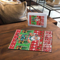 Mele Kalikimaka Hawaii Christmas Puzzle Funny Santa 67 Gen Alpha Slang LT05 - Polynesian Pride