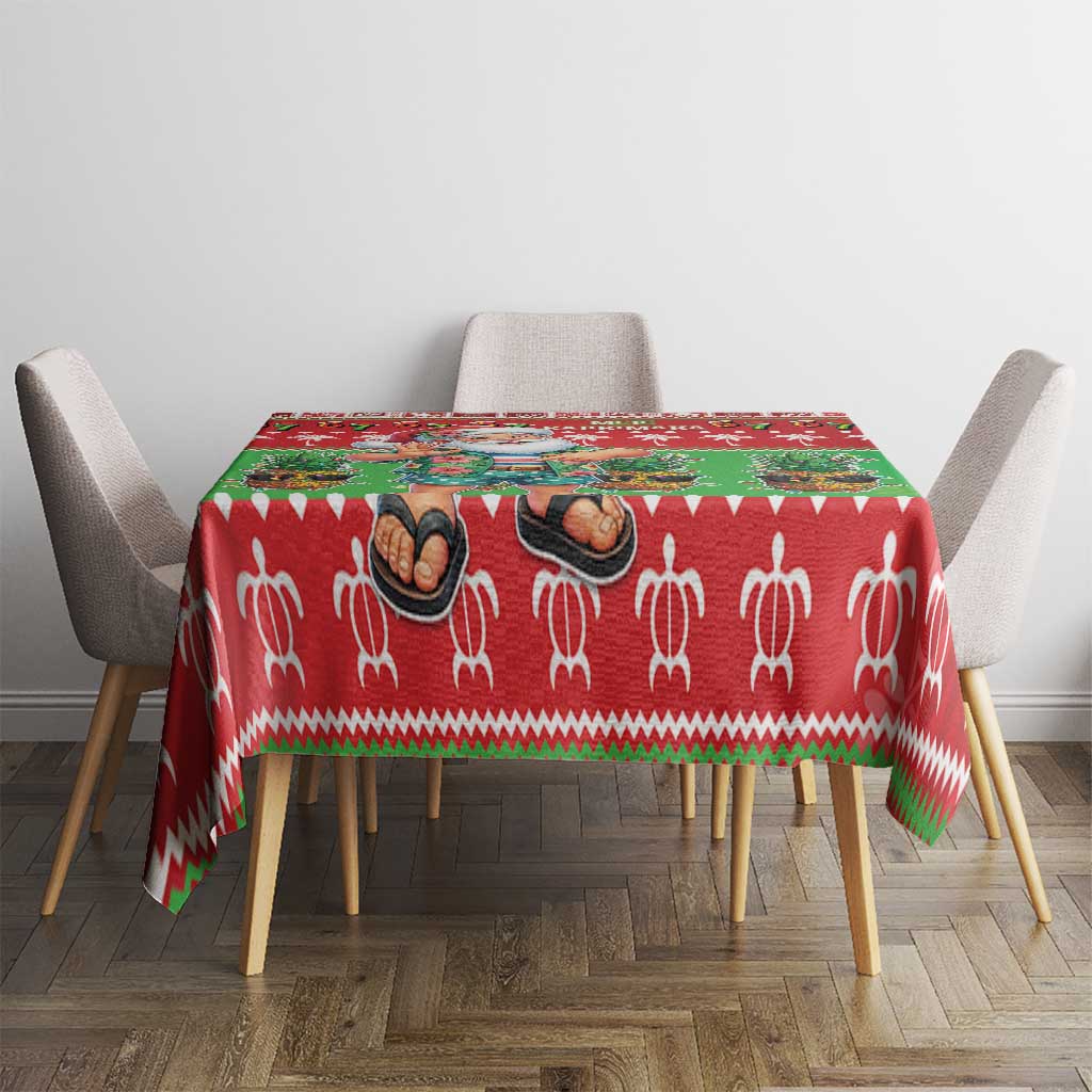Mele Kalikimaka Hawaii Christmas Tablecloth Funny Santa 67 Gen Alpha Slang LT05 - Polynesian Pride