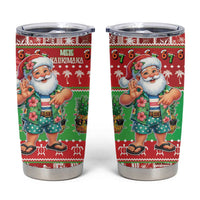 Mele Kalikimaka Hawaii Christmas Tumbler Cup Funny Santa 67 Gen Alpha Slang LT05 Red - Polynesian Pride