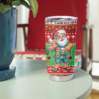 Mele Kalikimaka Hawaii Christmas Tumbler Cup Funny Santa 67 Gen Alpha Slang LT05 - Polynesian Pride