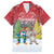 Personalised Christmas In July Family Matching Puletasi and Hawaiian Shirt Funny Dabbing Dance Koala And Blue Penguins