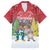 Personalised Christmas In July Hawaiian Shirt Funny Dabbing Dance Koala And Blue Penguins