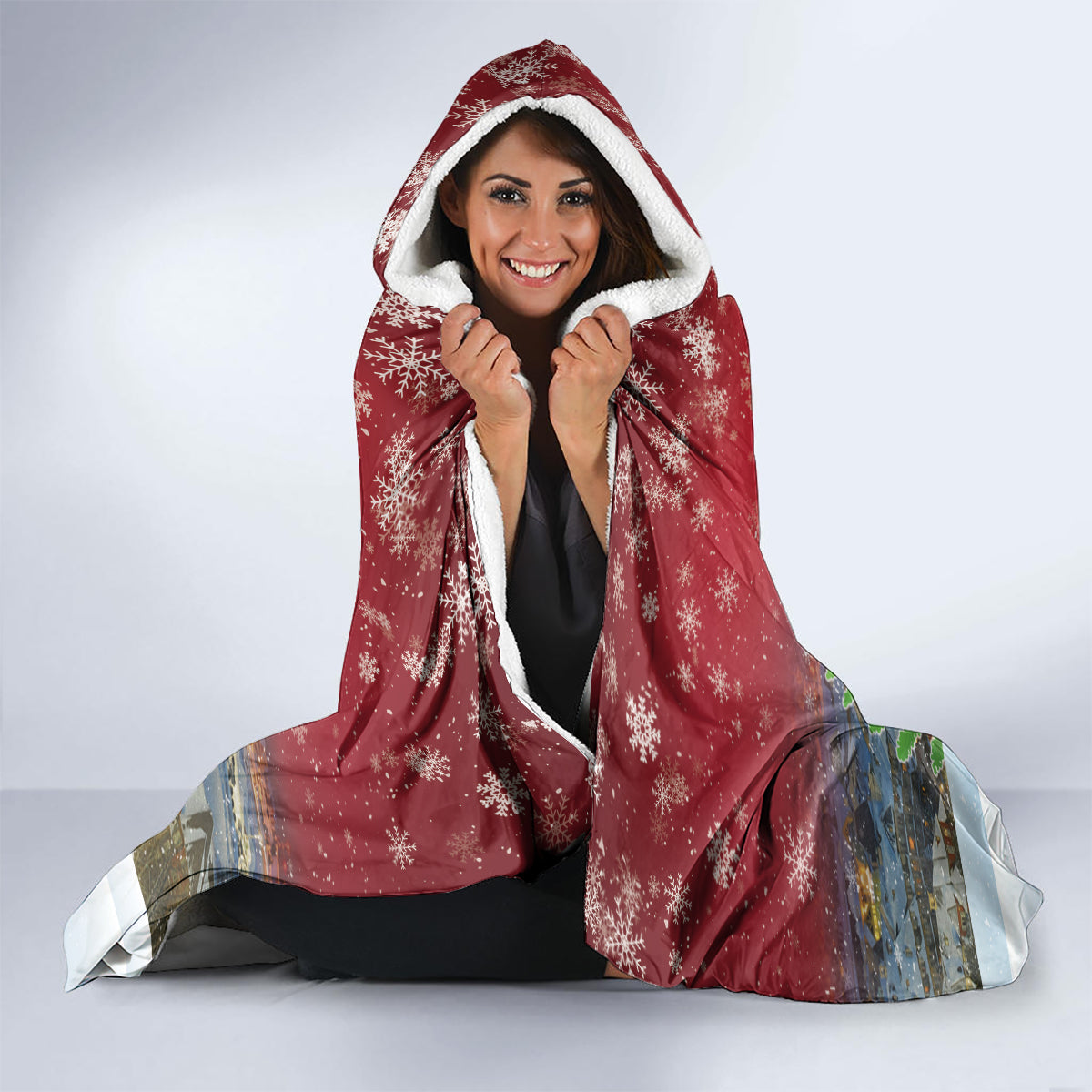 Christmas In July Hooded Blanket Funny Dabbing Dance Koala And Blue Penguins LT05 - Polynesian Pride