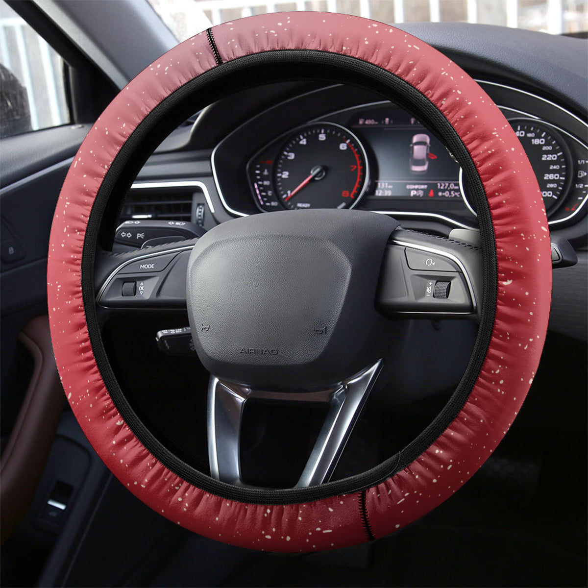 Christmas In July Steering Wheel Cover Funny Dabbing Dance Koala And Blue Penguins LT05 - Polynesian Pride