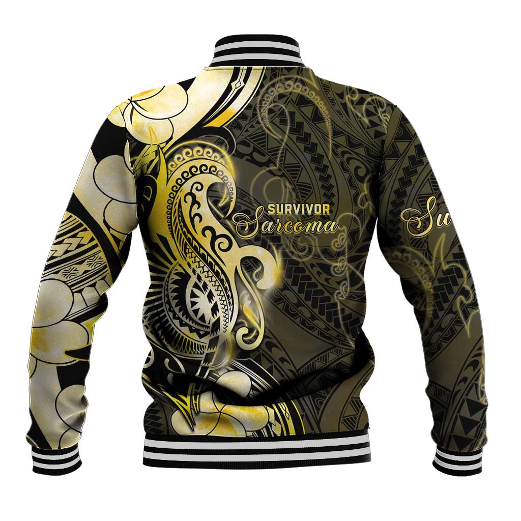 Sarcoma Awareness Baseball Jacket You Are Stronger Than Sarcoma LT05 - Polynesian Pride
