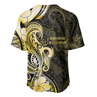 Sarcoma Awareness Baseball Jersey You Are Stronger Than Sarcoma LT05 - Polynesian Pride