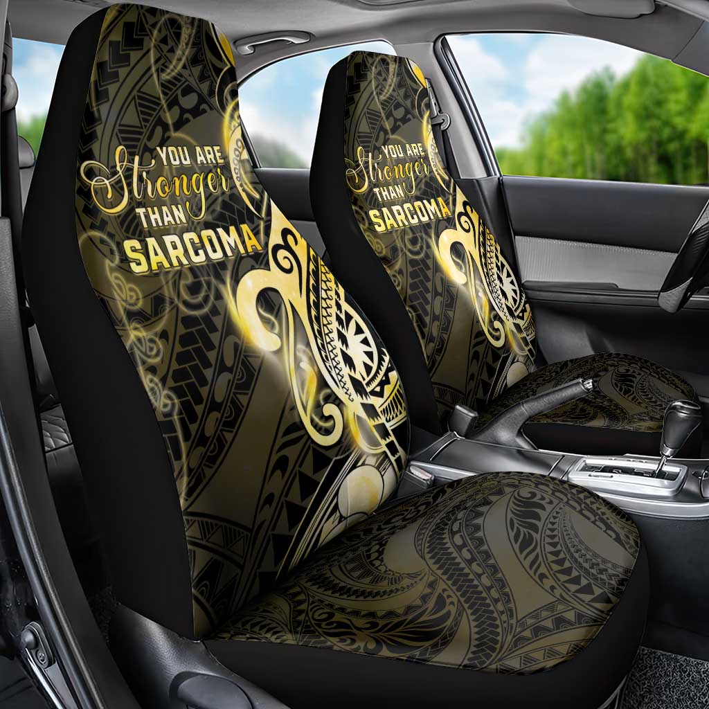 Sarcoma Awareness Car Seat Cover You Are Stronger Than Sarcoma LT05 - Polynesian Pride