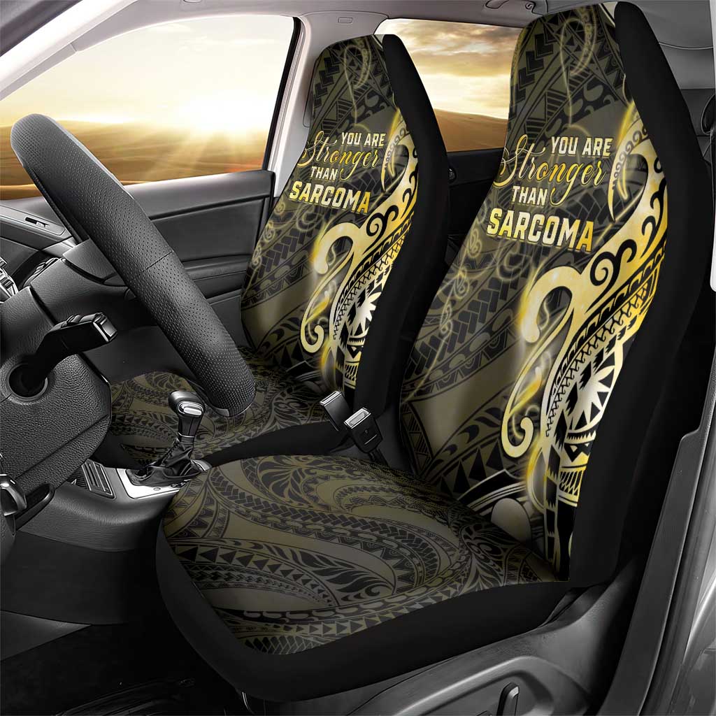 Sarcoma Awareness Car Seat Cover You Are Stronger Than Sarcoma LT05 - Polynesian Pride