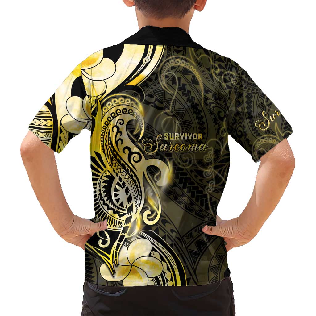 Sarcoma Awareness Kid Hawaiian Shirt You Are Stronger Than Sarcoma LT05 - Polynesian Pride