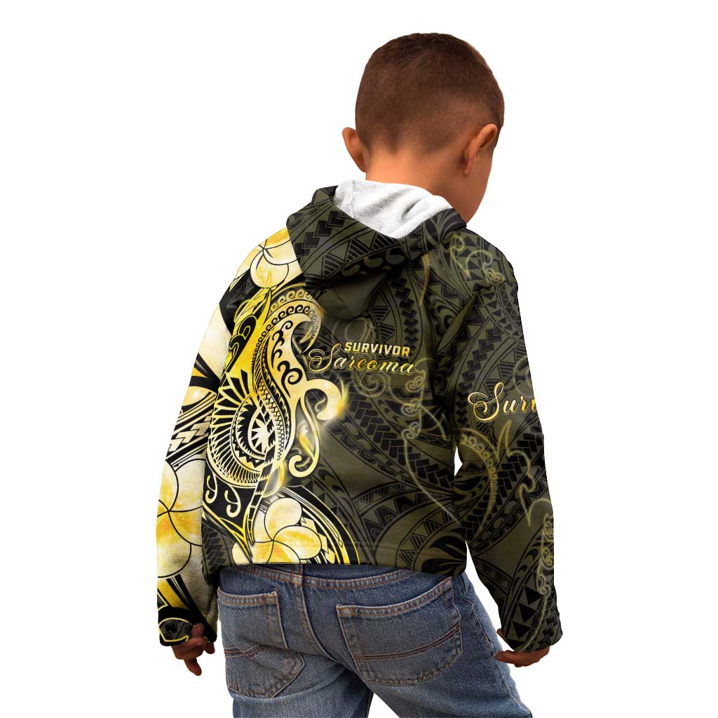 Sarcoma Awareness Kid Hoodie You Are Stronger Than Sarcoma LT05 - Polynesian Pride