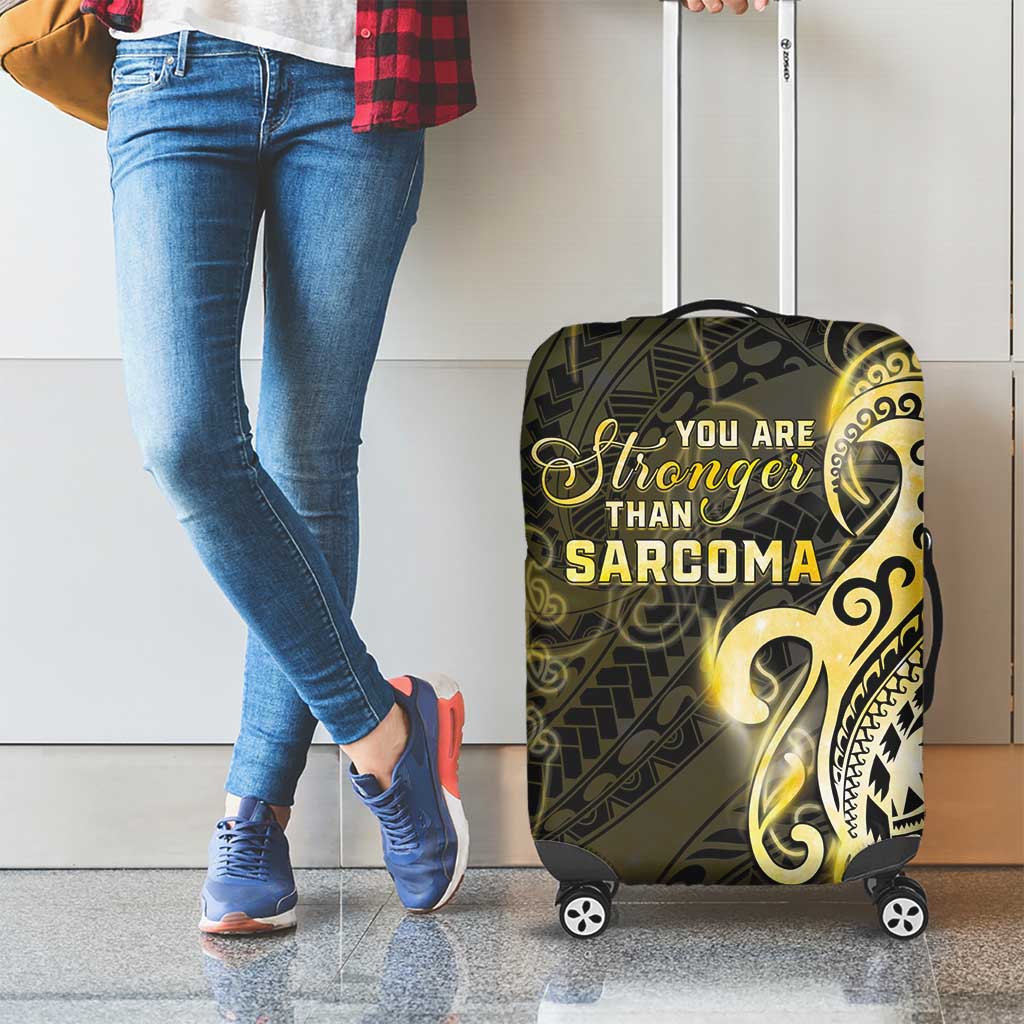 Sarcoma Awareness Luggage Cover You Are Stronger Than Sarcoma LT05 - Polynesian Pride