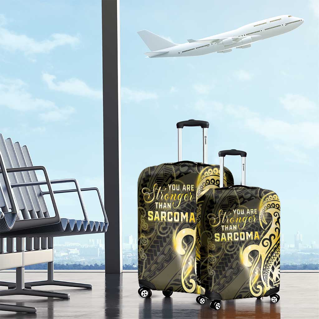 Sarcoma Awareness Luggage Cover You Are Stronger Than Sarcoma LT05 - Polynesian Pride