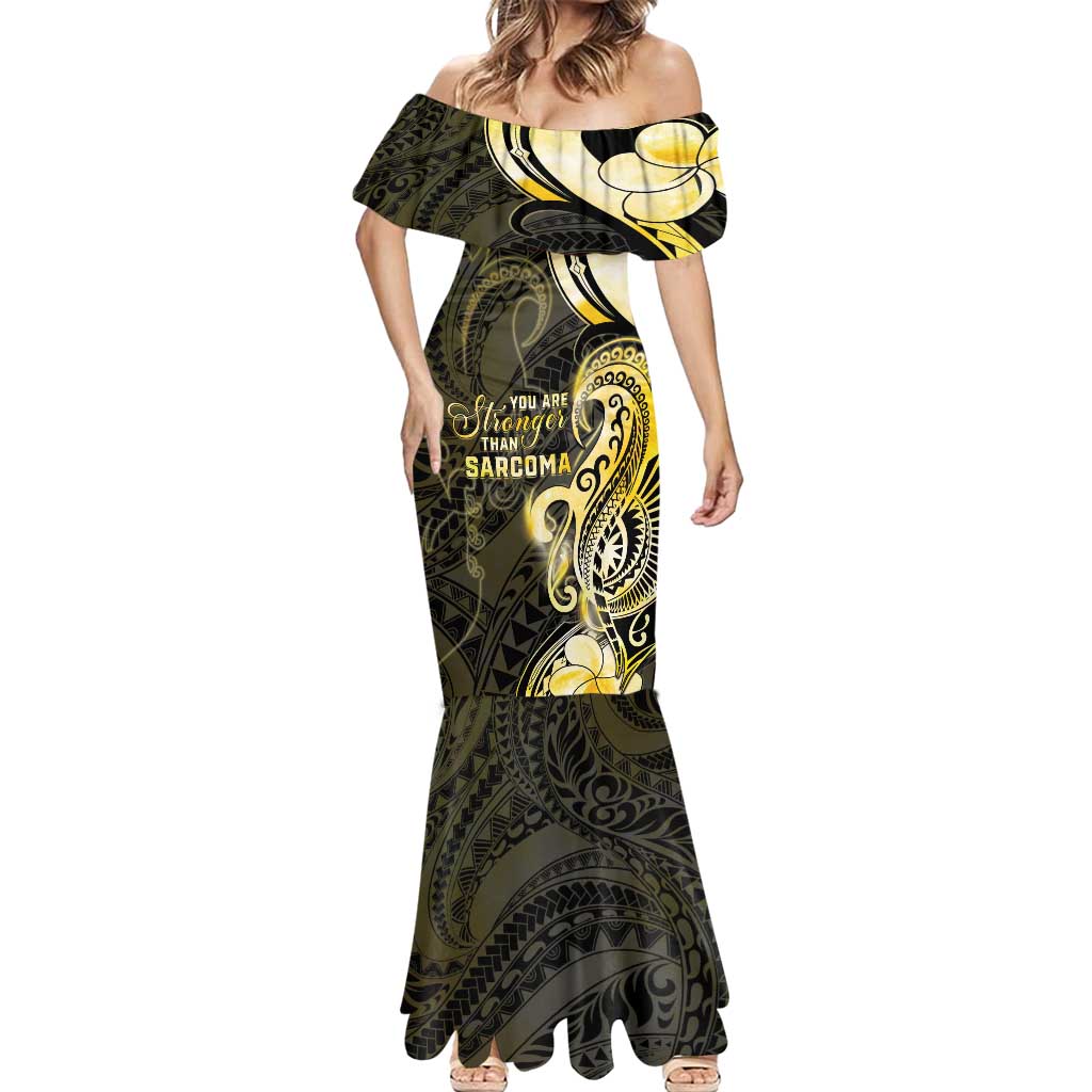 Sarcoma Awareness Mermaid Dress You Are Stronger Than Sarcoma LT05 - Polynesian Pride