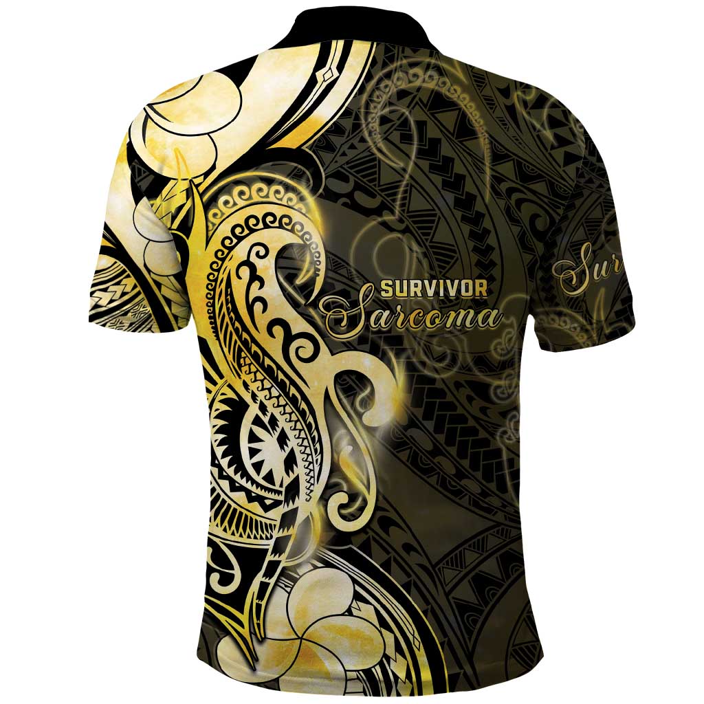 Sarcoma Awareness Polo Shirt You Are Stronger Than Sarcoma LT05 - Polynesian Pride