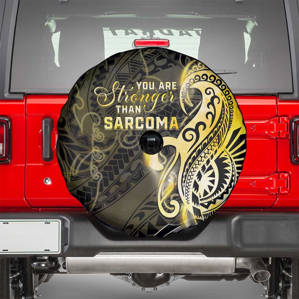 Sarcoma Awareness Spare Tire Cover You Are Stronger Than Sarcoma LT05 - Polynesian Pride