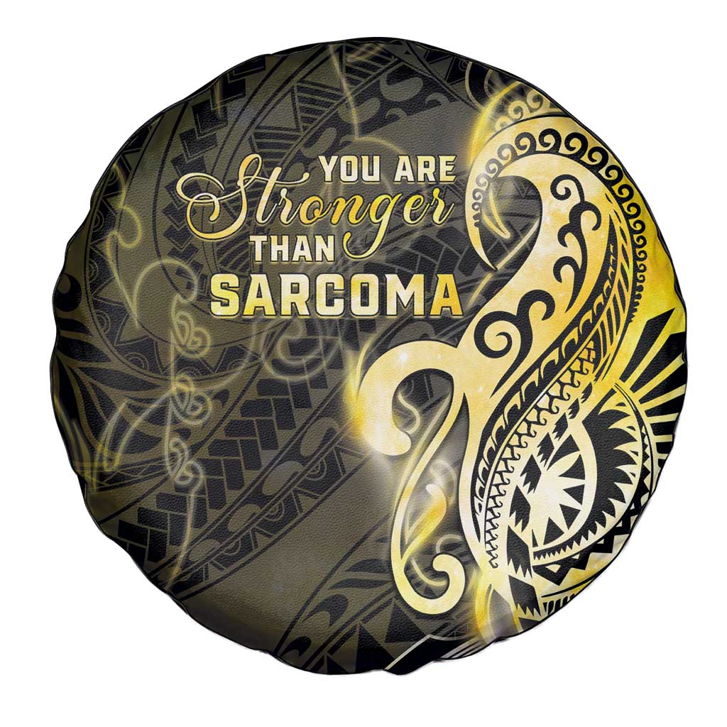 Sarcoma Awareness Spare Tire Cover You Are Stronger Than Sarcoma LT05 - Polynesian Pride