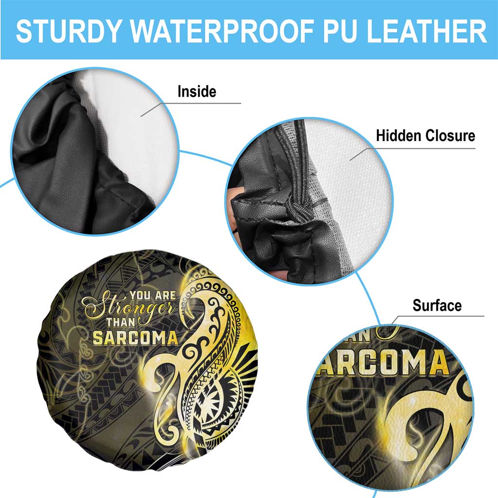 Sarcoma Awareness Spare Tire Cover You Are Stronger Than Sarcoma LT05 - Polynesian Pride