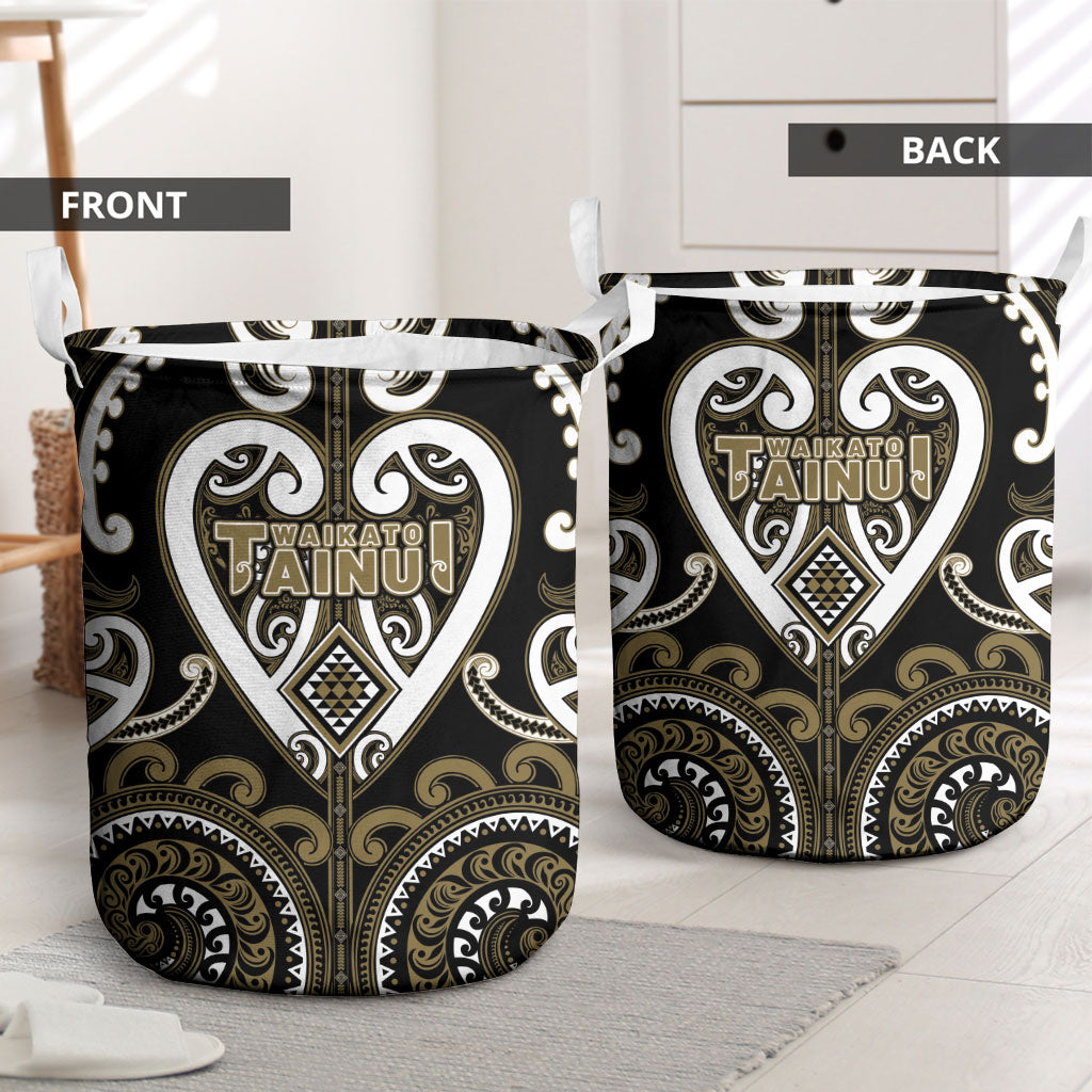 Aotearoa Waikato Tainui Laundry Basket Maori Tribal Pattern LT05 - Polynesian Pride