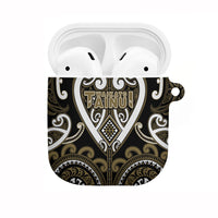 Aotearoa Waikato Tainui AirPods Case Maori Tribal Pattern LT05 Dark Yellow - Polynesian Pride