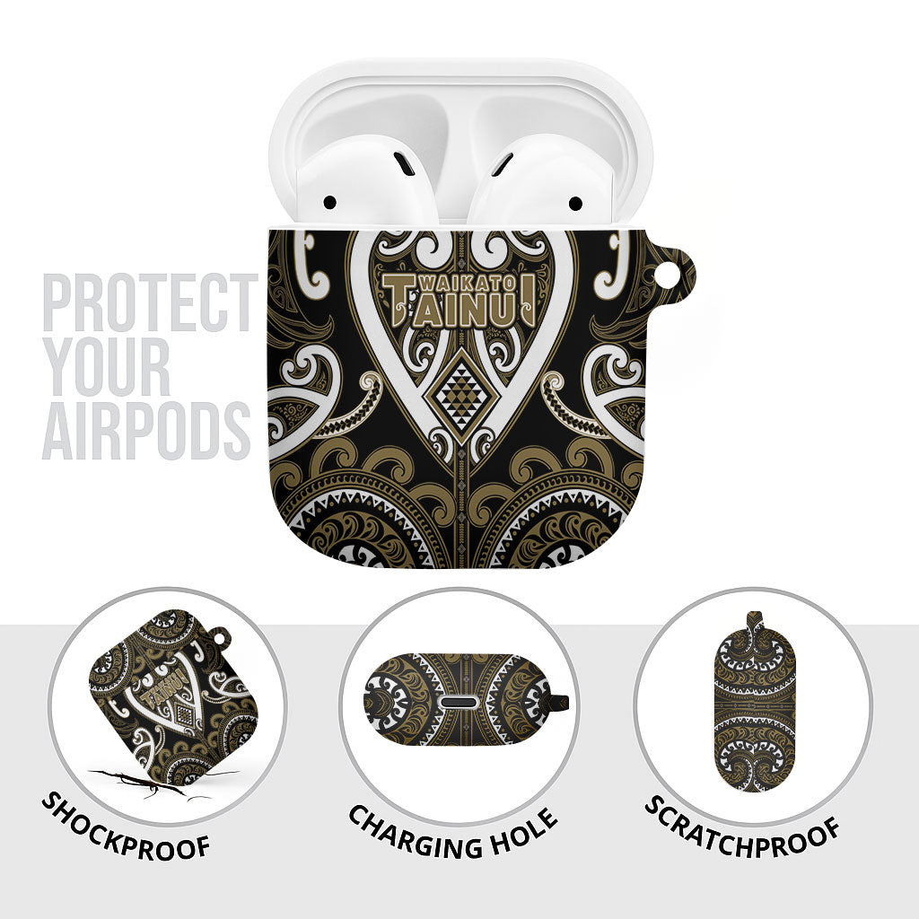 Aotearoa Waikato Tainui AirPods Case Maori Tribal Pattern LT05 - Polynesian Pride