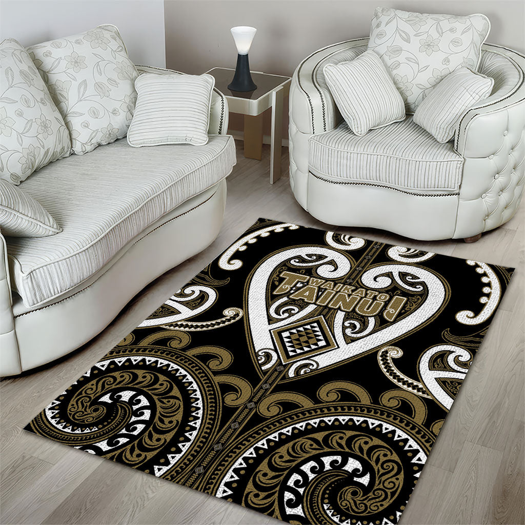Aotearoa Waikato Tainui Area Rug Maori Tribal Pattern LT05 - Polynesian Pride