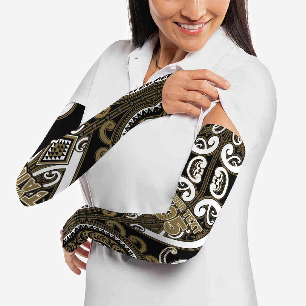 Custom Aotearoa Waikato Tainui Arm Sleeves Maori Tribal Pattern LT05 - Polynesian Pride