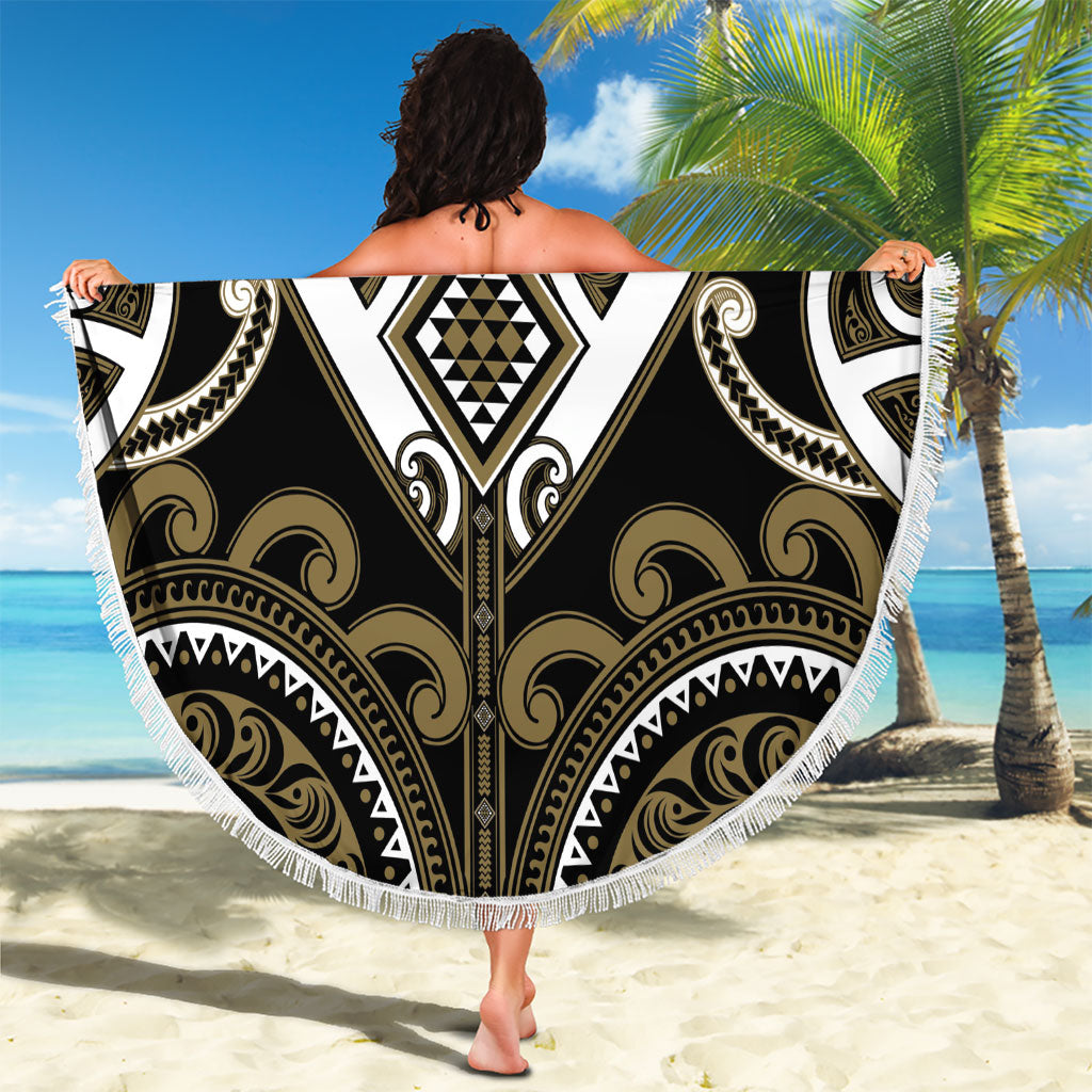 Aotearoa Waikato Tainui Beach Blanket Maori Tribal Pattern LT05 - Polynesian Pride