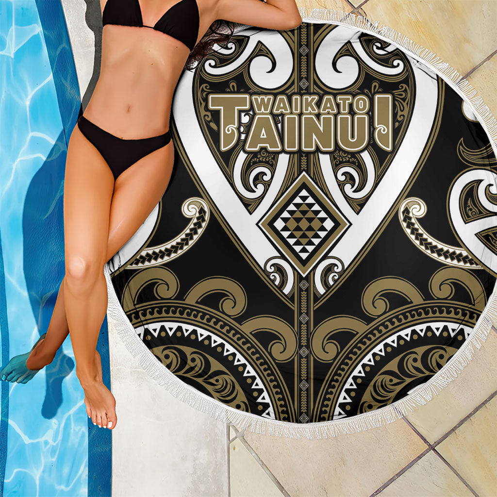 Aotearoa Waikato Tainui Beach Blanket Maori Tribal Pattern LT05 - Polynesian Pride