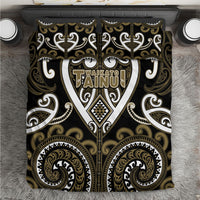 Aotearoa Waikato Tainui Bedding Set Maori Tribal Pattern LT05 Dark Yellow - Polynesian Pride