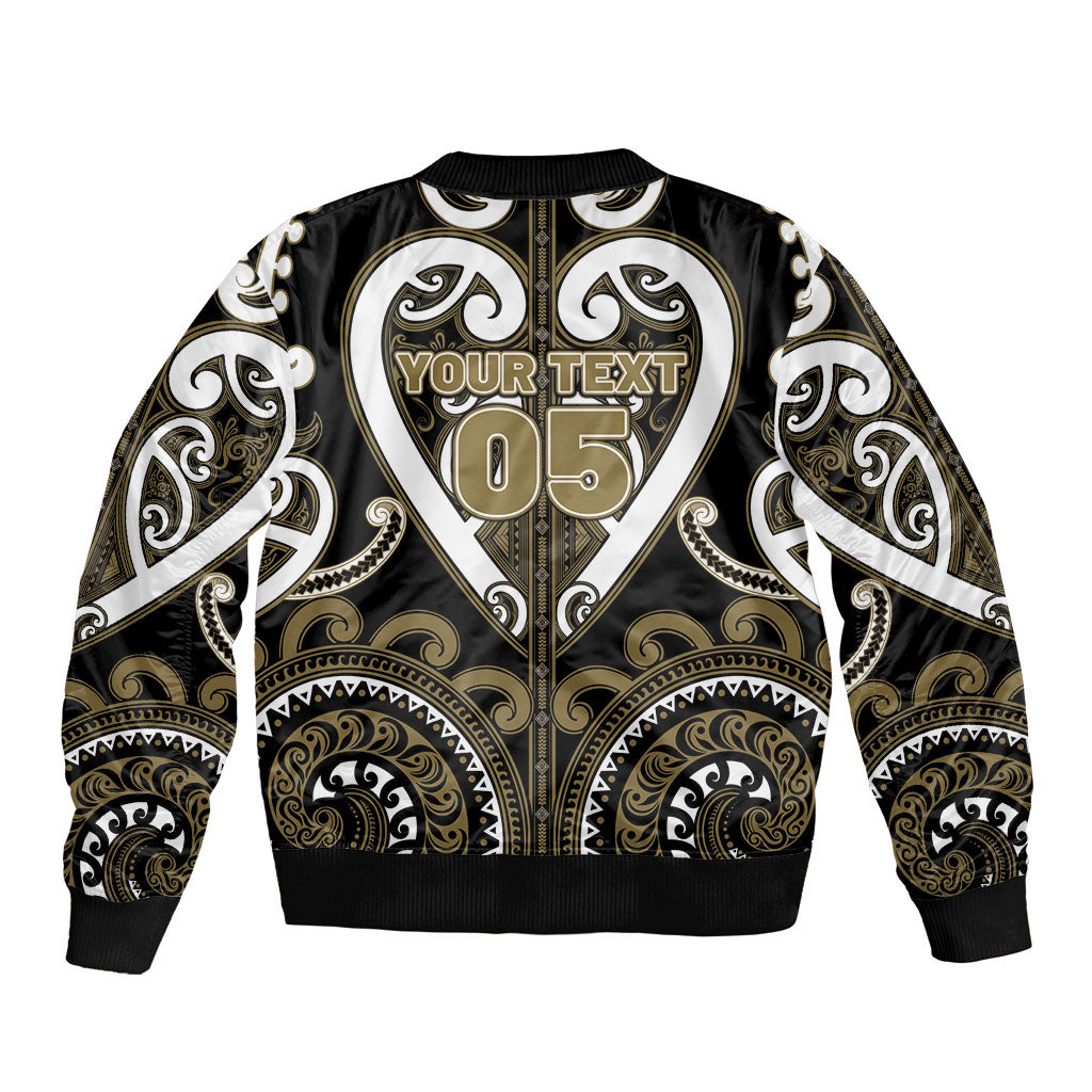 Custom Aotearoa Waikato Tainui Bomber Jacket Maori Tribal Pattern LT05 - Polynesian Pride