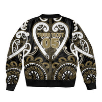 Custom Aotearoa Waikato Tainui Bomber Jacket Maori Tribal Pattern LT05 - Polynesian Pride
