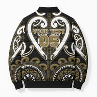 Custom Aotearoa Waikato Tainui Bomber Puffer Jacket Maori Tribal Pattern LT05 - Polynesian Pride
