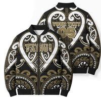 Custom Aotearoa Waikato Tainui Bomber Puffer Jacket Maori Tribal Pattern LT05 - Polynesian Pride