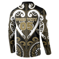 Custom Aotearoa Waikato Tainui Button Sweatshirt Maori Tribal Pattern LT05 - Polynesian Pride