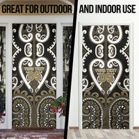 Custom Aotearoa Waikato Tainui Door Cover Maori Tribal Pattern LT05 - Polynesian Pride