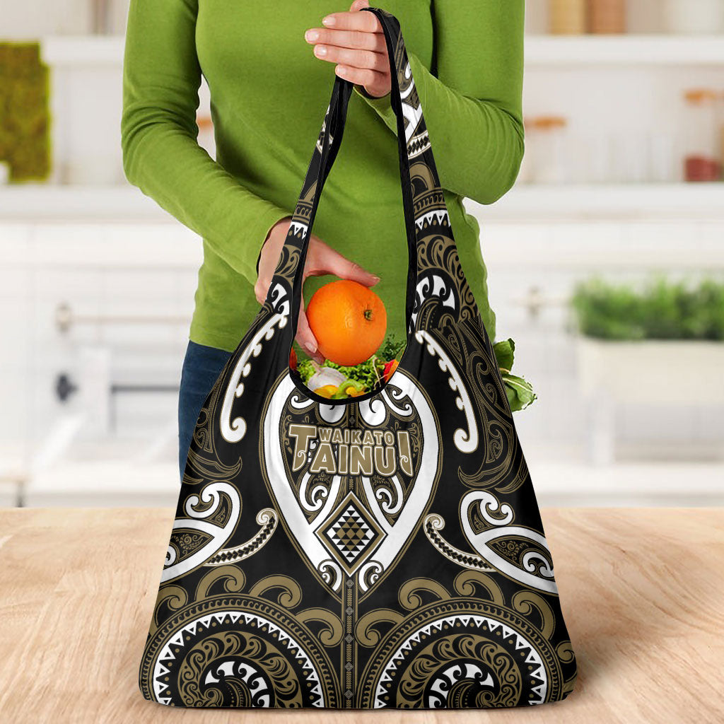 Aotearoa Waikato Tainui Grocery Bag Maori Tribal Pattern LT05 - Polynesian Pride