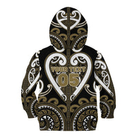 Custom Aotearoa Waikato Tainui Kid Hoodie Maori Tribal Pattern LT05 - Polynesian Pride