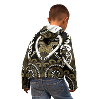 Custom Aotearoa Waikato Tainui Kid Hoodie Maori Tribal Pattern LT05 - Polynesian Pride