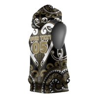 Custom Aotearoa Waikato Tainui Sleeveless Hoodie Maori Tribal Pattern LT05 - Polynesian Pride