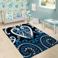 Aotearoa Ngati Kahungunu Area Rug Maori Tribal Pattern LT05 - Polynesian Pride